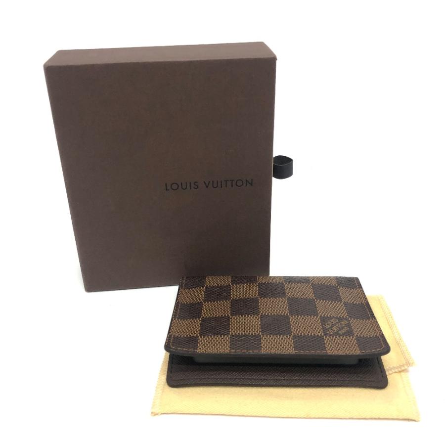 LOUIS VUITTON ルイヴィトン N60533 ポルト2カルト ヴェルティカル 定期入れ  パスケース エベヌ ブラウン レディース【中古】 | LOUIS VUITTON | 08