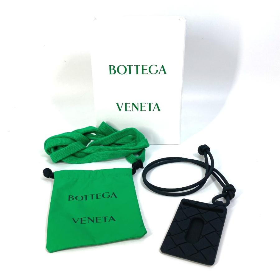 BOTTEGA VENETA ボッテガヴェネタ 680139 パスケース 名刺入れ イントレチャート ネックストラップ付き カードケース ラバー【中古】未使用 |  | 08