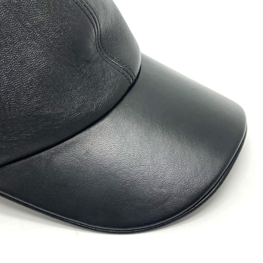 美品 LOUIS VUITTON ルイヴィトン MP2428 レザーキャップ LVステープル