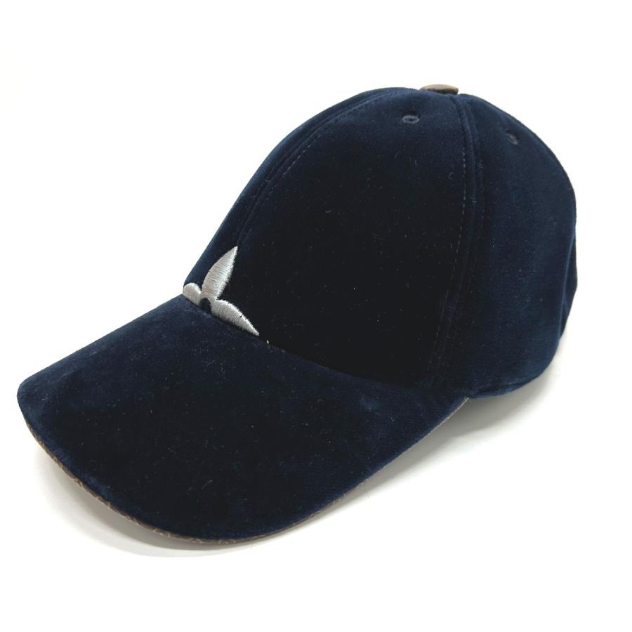 美品 LOUISVUITTON キャップ ベースボール モノグラム ロゴ シルク