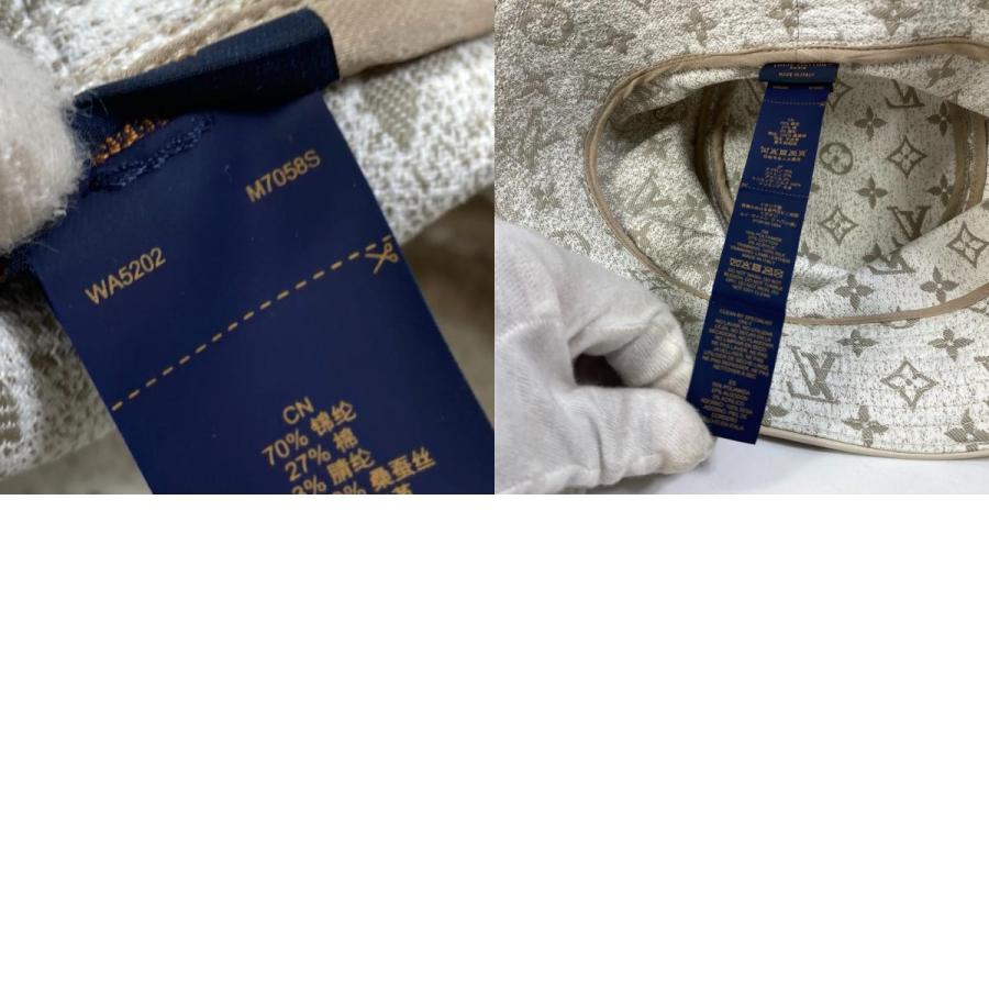 LOUIS VUITTON ルイヴィトン M7058S バケットハット・モノグラム