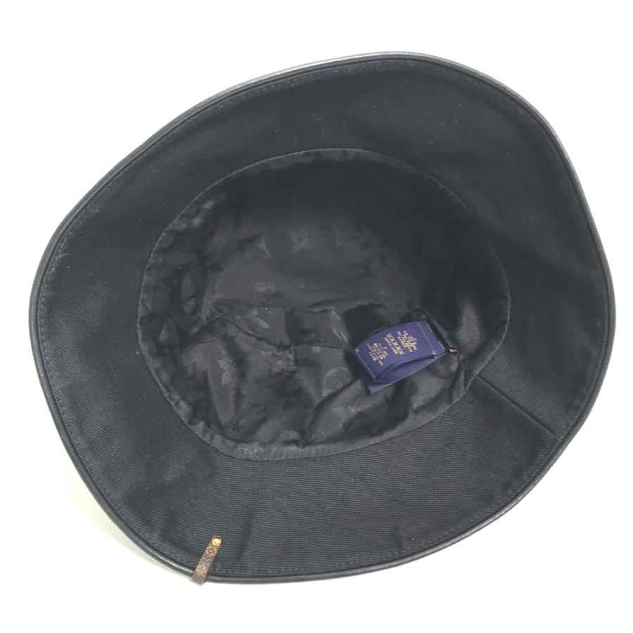 美品 LOUIS VUITTON ルイヴィトン M7054M バケットハットLV シティー ハット帽 帽子 バケットハット ボブハット ブラック【中古】 | LOUIS VUITTON | 03
