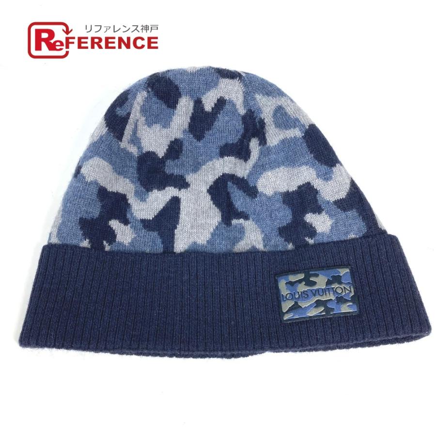 LOUIS VUITTON 美品 ルイヴィトン M70725 カモフラ 迷彩 ビーニー 帽子  