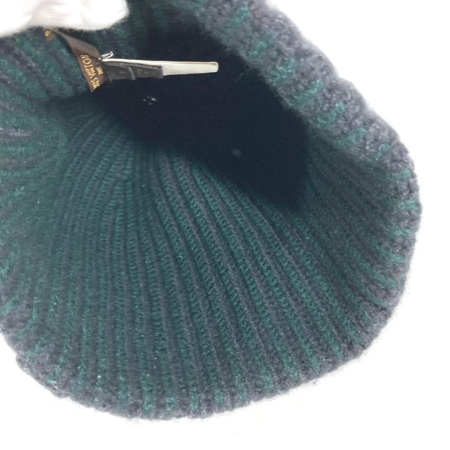 LOUIS VUITTON ルイヴィトン LV ロゴ ビーニー 帽子 ニット帽 ニットキャップ ニット帽 グレー レディース【中古】 | LOUIS VUITTON | 06