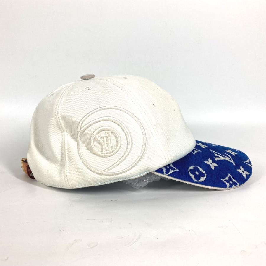 LOUIS VUITTON ルイヴィトン M77741 LV マッチ モノグラム キャップ 帽子 キャップ帽 ベースボール キャップ ブルー レディース【中古】 | LOUIS VUITTON | 03