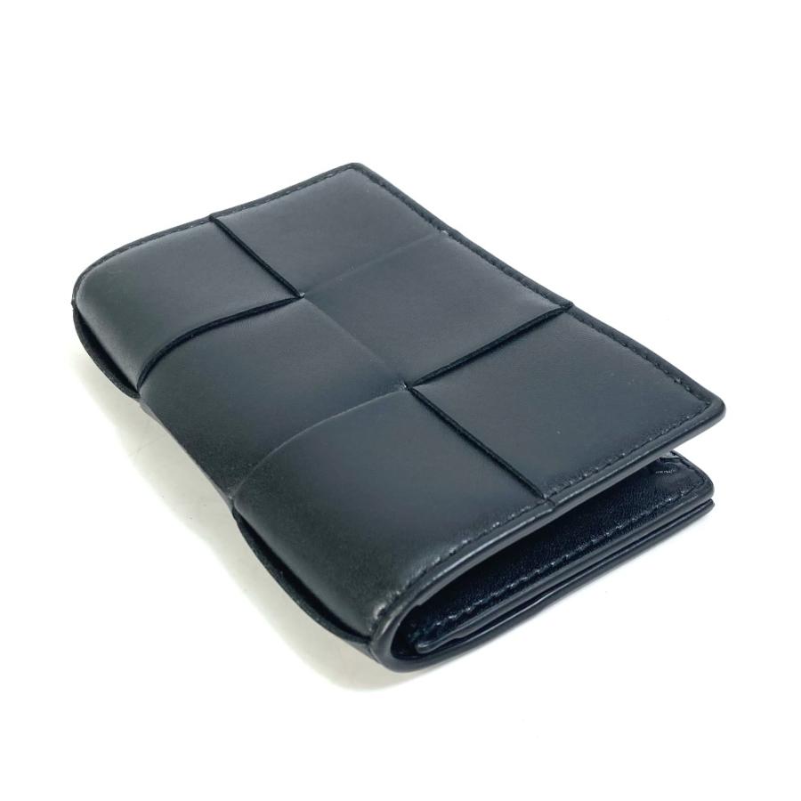 BOTTEGA VENETA ボッテガヴェネタ 679849 ビジネス マキシイントレチャート カードケース レザー ブラック メンズ【中古】新品同様 |  | 03