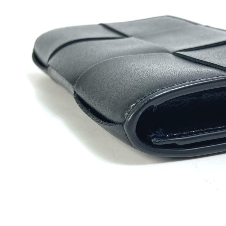 BOTTEGA VENETA ボッテガヴェネタ 679849 ビジネス マキシイントレチャート カードケース レザー ブラック メンズ【中古】新品同様 |  | 07