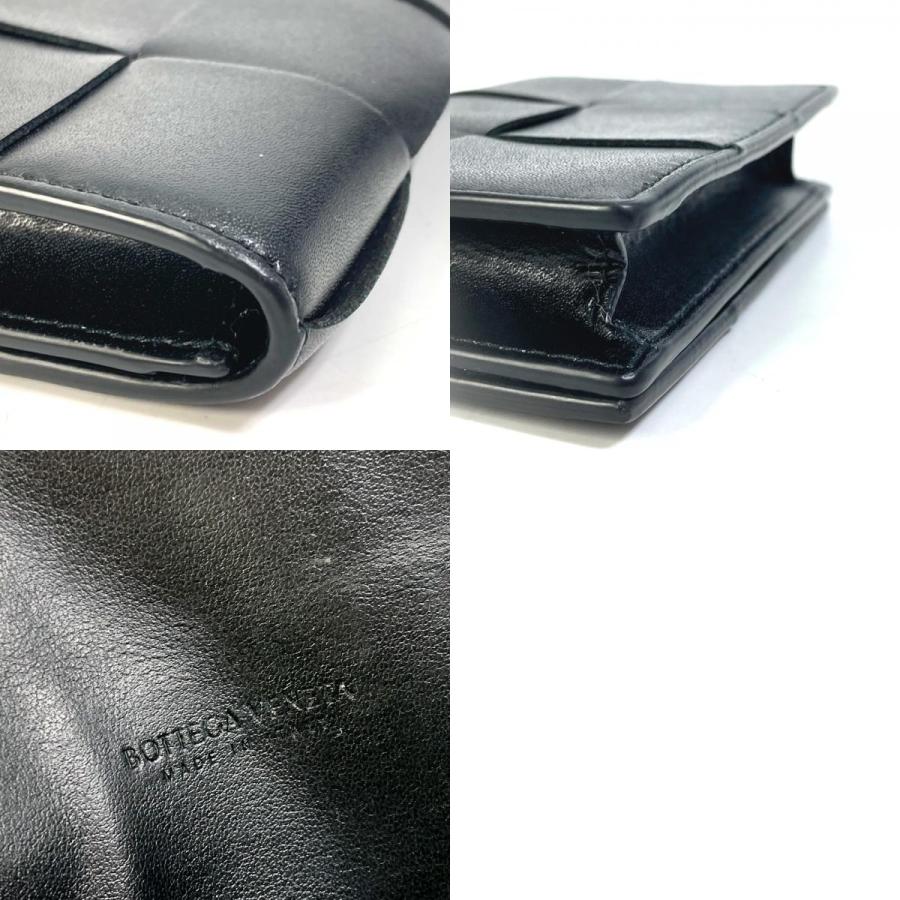 BOTTEGA VENETA ボッテガヴェネタ 679849 ビジネス マキシイントレチャート カードケース レザー ブラック メンズ【中古】新品同様 |  | 09