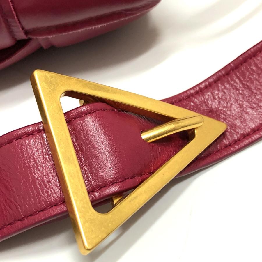 BOTTEGA VENETA ボッテガヴェネタ カセット マキシ イントレチャート パデットカセット ショルダーバッグ ワインレッド レディース【中古】 |  | 04