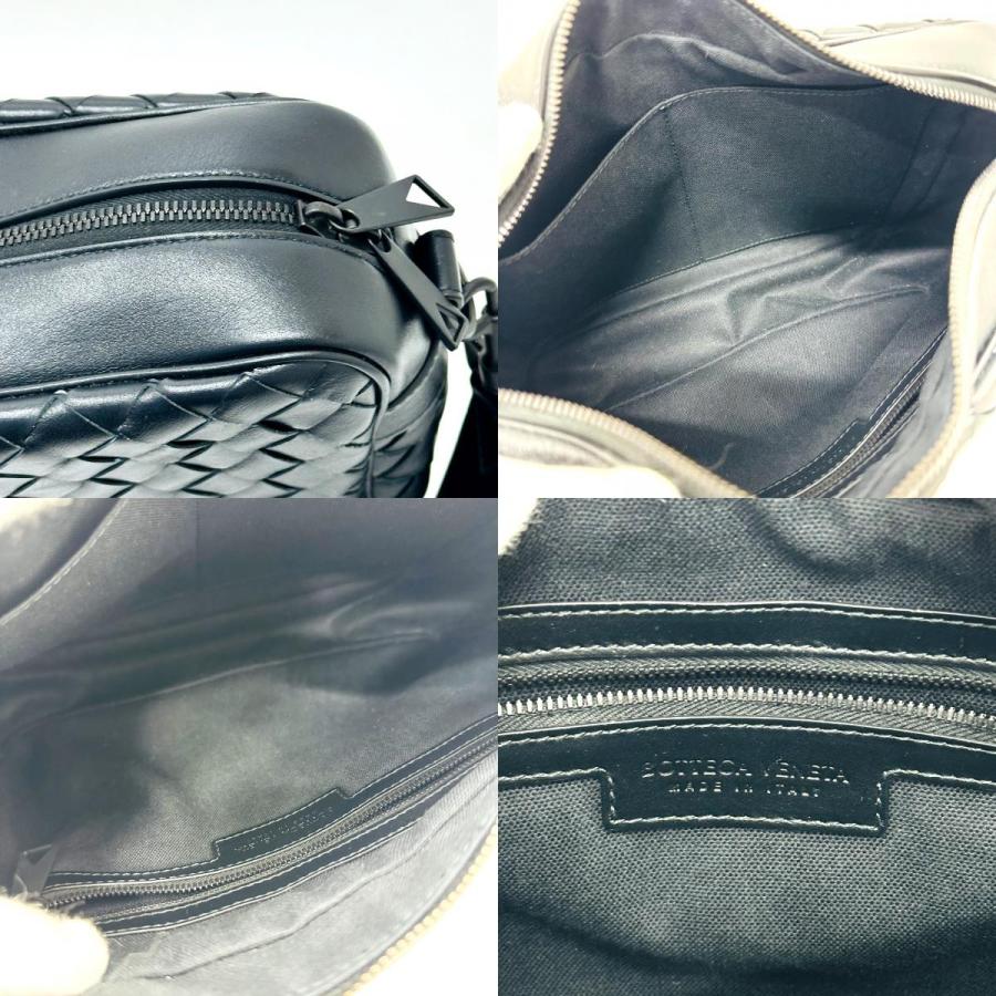美品 BOTTEGA VENETA ボッテガヴェネタ 755925 イントレチャート カバン 斜め掛け 肩掛け ショルダーバッグ ブラック メンズ【中古】 |  | 08