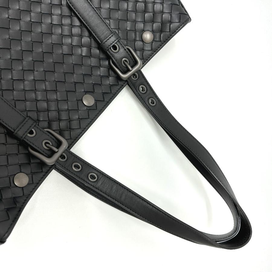 ボッテガヴェネタ イントレチャート アキャトル トートバッグ ブラック ボッテガヴェネタ イントレチャート アキャトル トートバッグ ブラック