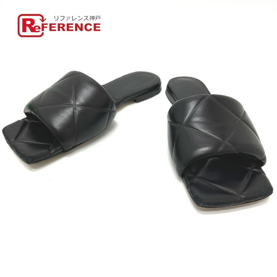 BOTTEGA VENETA ボッテガヴェネタ 639940 ラバーリド フラット RUBBER LIDO イントレチャート フラット サンダル レディース【中古】 | 