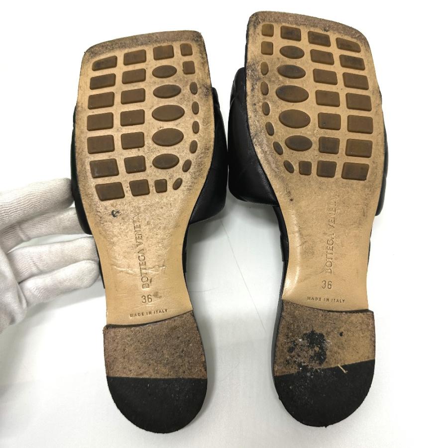 BOTTEGA VENETA ボッテガヴェネタ 639940 ラバーリド フラット RUBBER LIDO イントレチャート フラット サンダル レディース【中古】 |  | 07