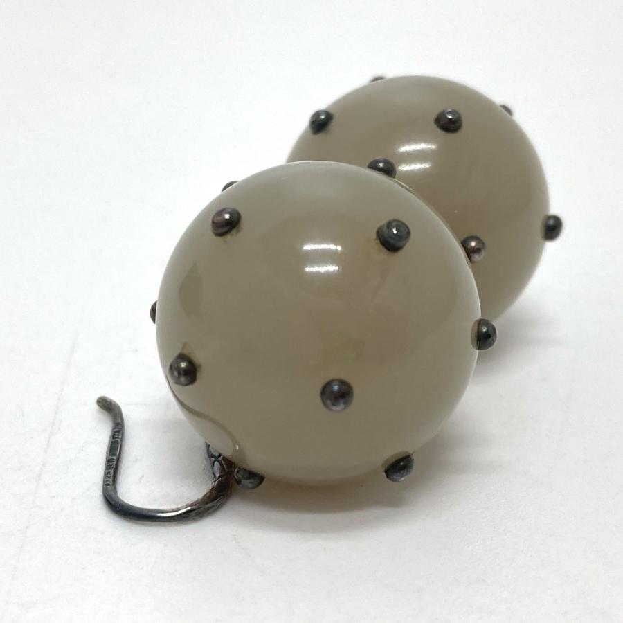 BOTTEGA VENETA ボッテガヴェネタ イントレチャート ボール アクセサリー ピアス プラスチック グレー レディース【中古】 |  | 03