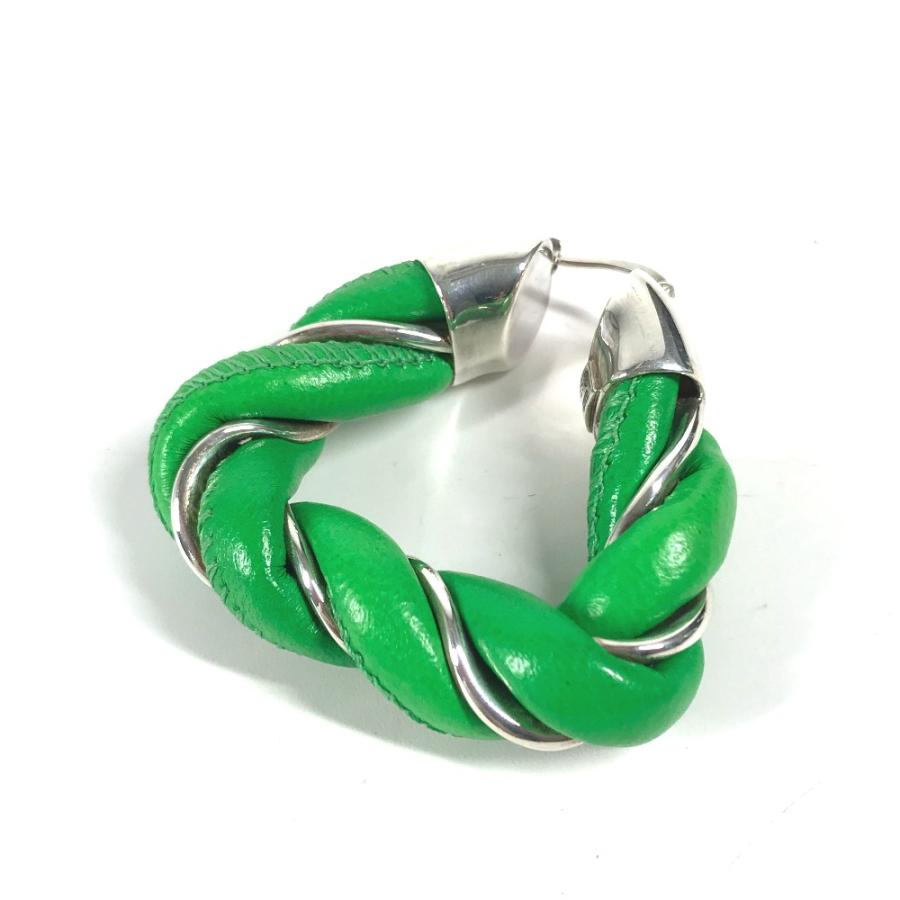 美品 BOTTEGA VENETA ボッテガヴェネタ パラキート トライアングル アクセサリー ピアス グリーン レディース【中古】 |  | 06