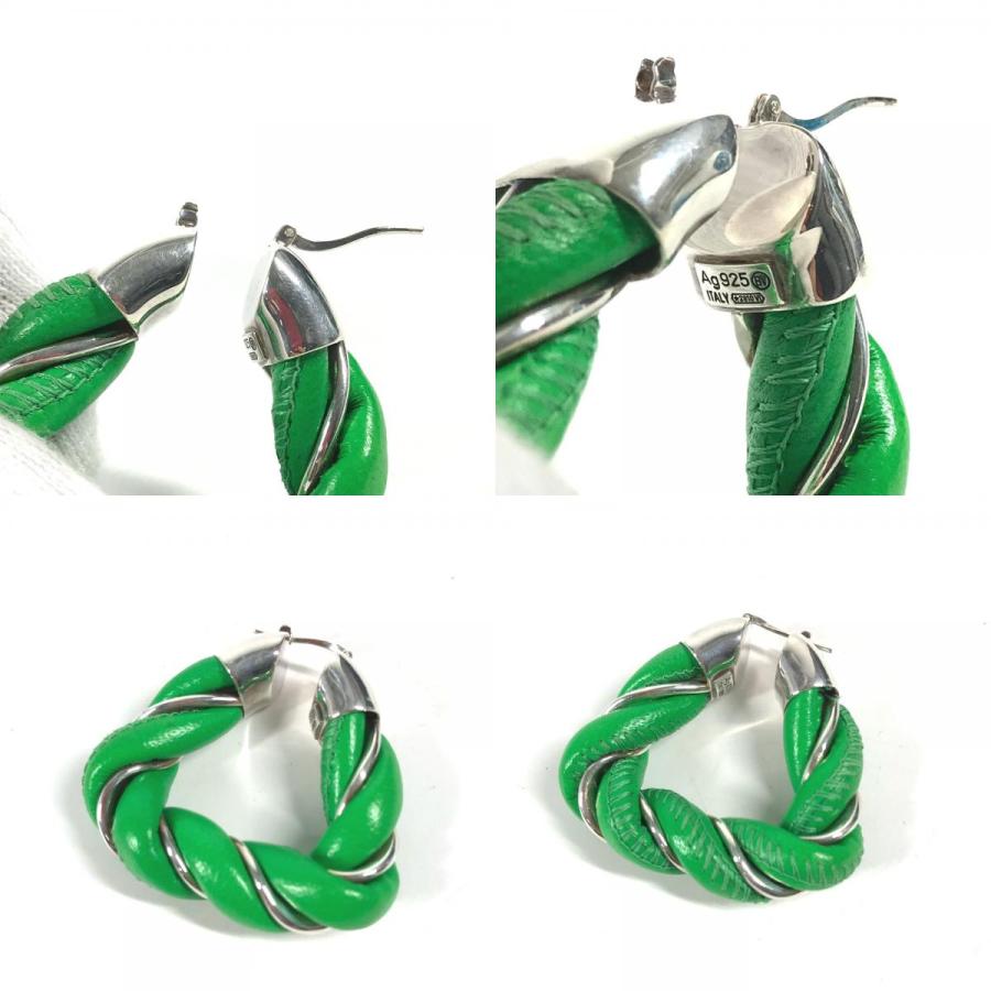 【美品】ボッテガヴェネタ トライアングル ツイスト キーホルダー パラキート 美品】ボッテガヴェネタ トライアングル ツイスト キーホルダー