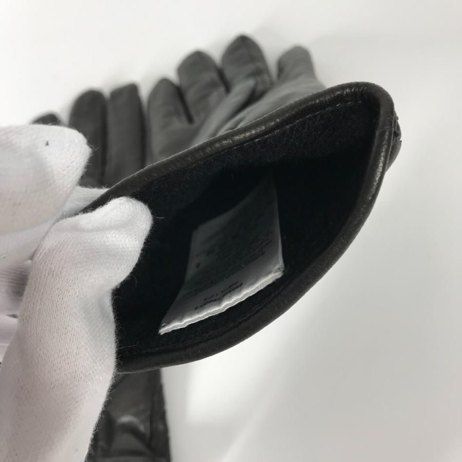 美品 BOTTEGA VENETA ボッテガヴェネタ 690339 イントレチャート 手袋 グローブ ブラック レディース【中古】 |  | 04