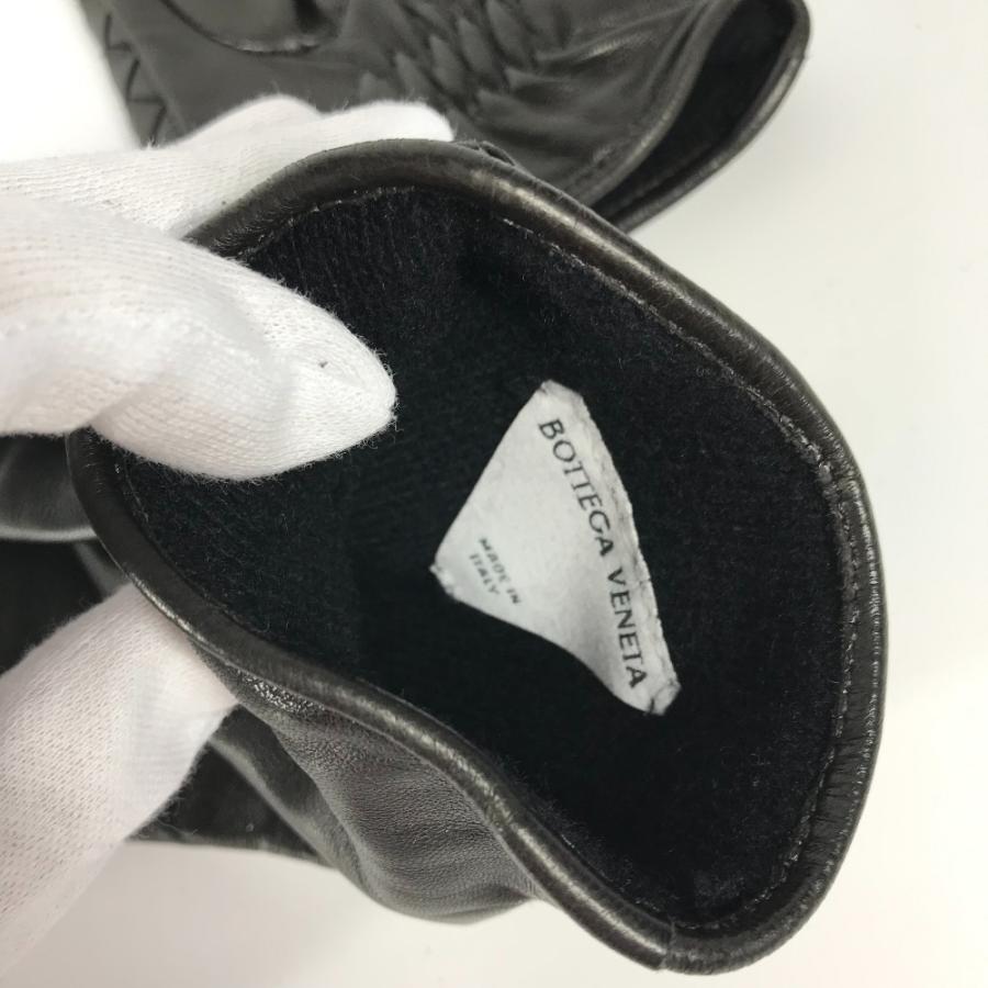 美品 BOTTEGA VENETA ボッテガヴェネタ 690339 イントレチャート 手袋 グローブ ブラック レディース【中古】 |  | 06