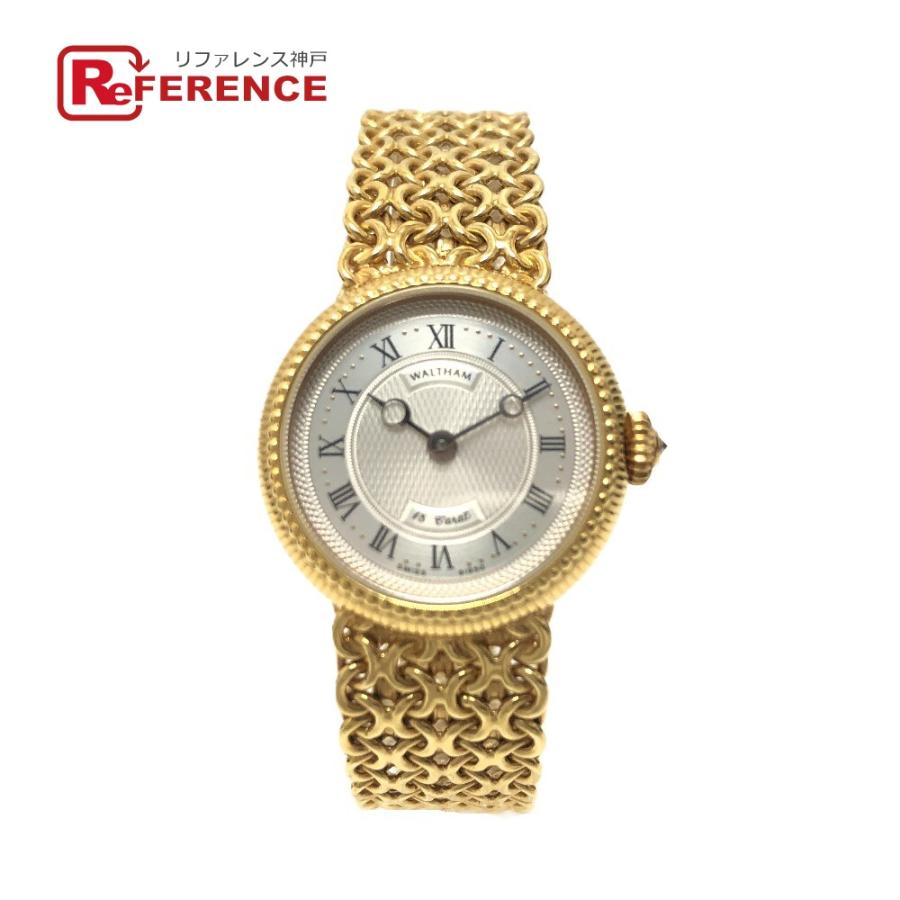 WALTHAM（ウォルサム） 91950-30 K18無垢 ラウンド 手巻き時計 腕時計