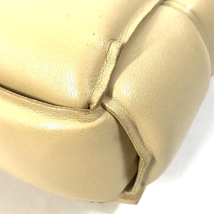 美品 BOTTEGA VENETA ボッテガヴェネタ 717506 パデッド カセット カバン ショルダーバッグ ベージュ レディース【中古】 |  | 07
