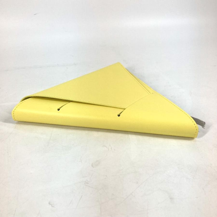 新品同様 BOTTEGA VENETA ボッテガヴェネタ トライアングル 三角 メモ帳 ステーショナリー 文房具 ノートカバー イエロー メンズ【中古】 |  | 02