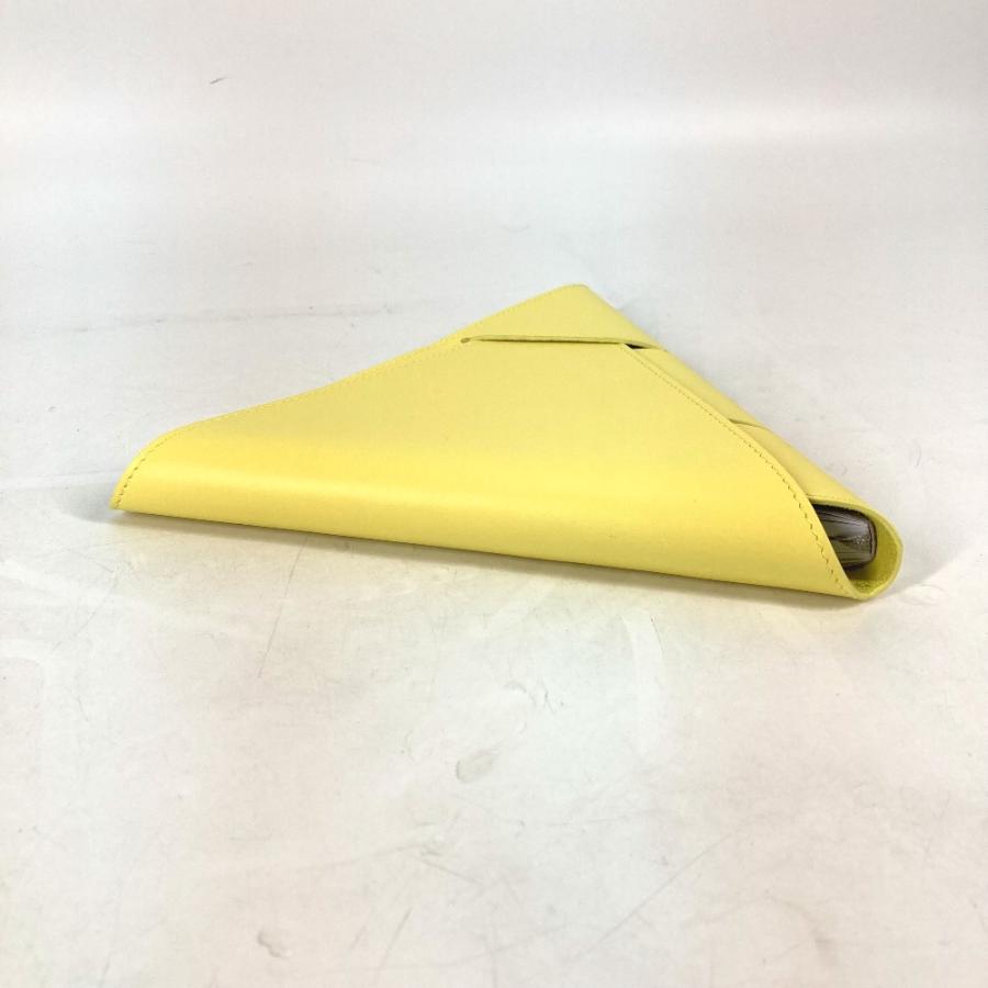 新品同様 BOTTEGA VENETA ボッテガヴェネタ トライアングル 三角 メモ帳 ステーショナリー 文房具 ノートカバー イエロー メンズ【中古】 |  | 04