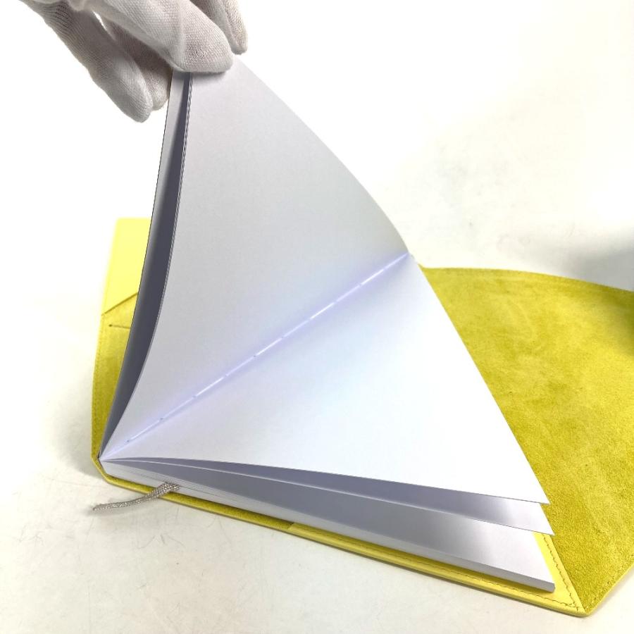 新品同様 BOTTEGA VENETA ボッテガヴェネタ トライアングル 三角 メモ帳 ステーショナリー 文房具 ノートカバー イエロー メンズ【中古】 |  | 08