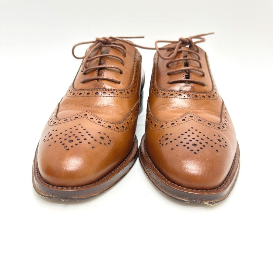 RALPH LAUREN ラルフローレン 800P02623001 ブローグ レザー ドレスチップ ウイングチップ ダービーシューズ 靴 2025年モデル 【中古】 |  | 01