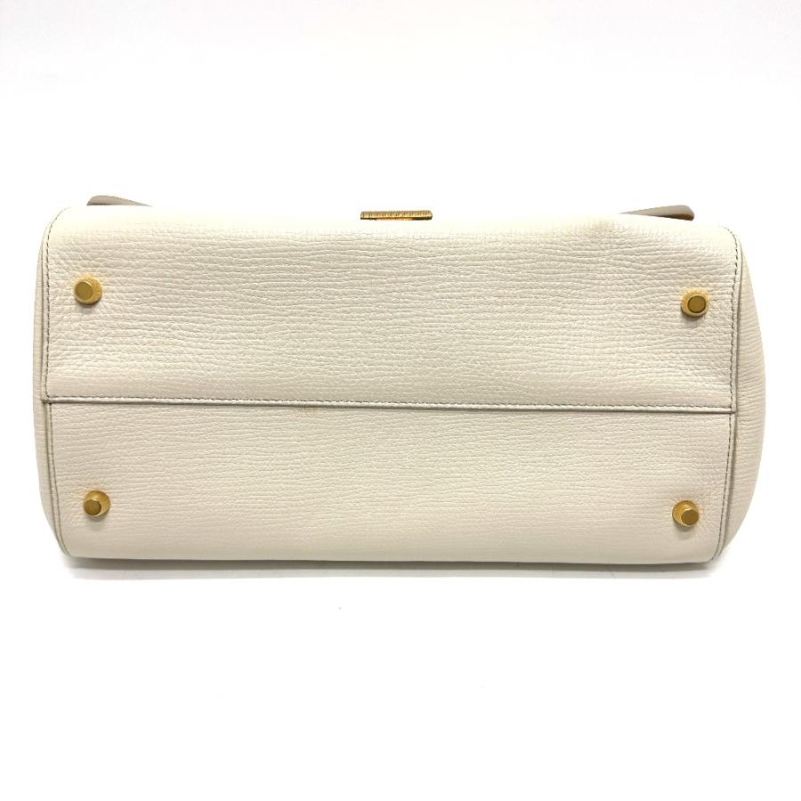 BOTTEGA VENETA ボッテガヴェネタ パルメラート アングル カバン 410721 ショルダーバッグ アイボリー ホワイト レディース【中古】 |  | 02