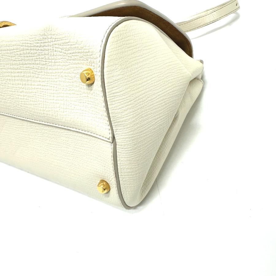 BOTTEGA VENETA ボッテガヴェネタ パルメラート アングル カバン 410721 ショルダーバッグ アイボリー ホワイト レディース【中古】 |  | 03