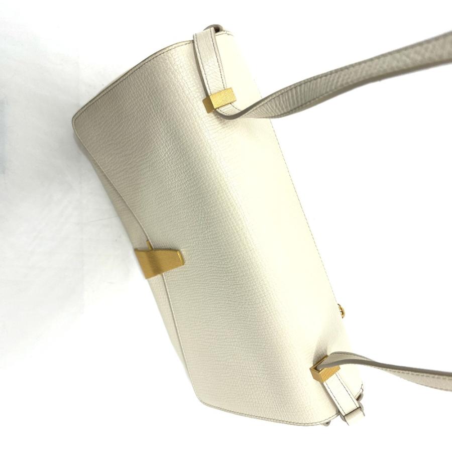 BOTTEGA VENETA ボッテガヴェネタ パルメラート アングル カバン 410721 ショルダーバッグ アイボリー ホワイト レディース【中古】 |  | 05