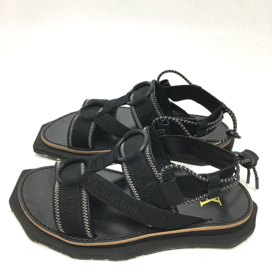 LOUIS VUITTON ルイヴィトン サバンナライン アウトドア/ベルト メンズシューズ サンダル キャンバス ブラック メンズ【中古】 | LOUIS VUITTON | 02