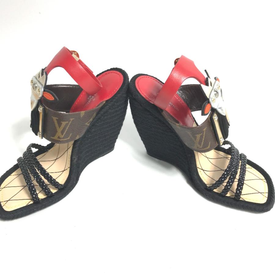 LOUIS VUITTON ルイヴィトン ウエッジソール モノグラム シューズ