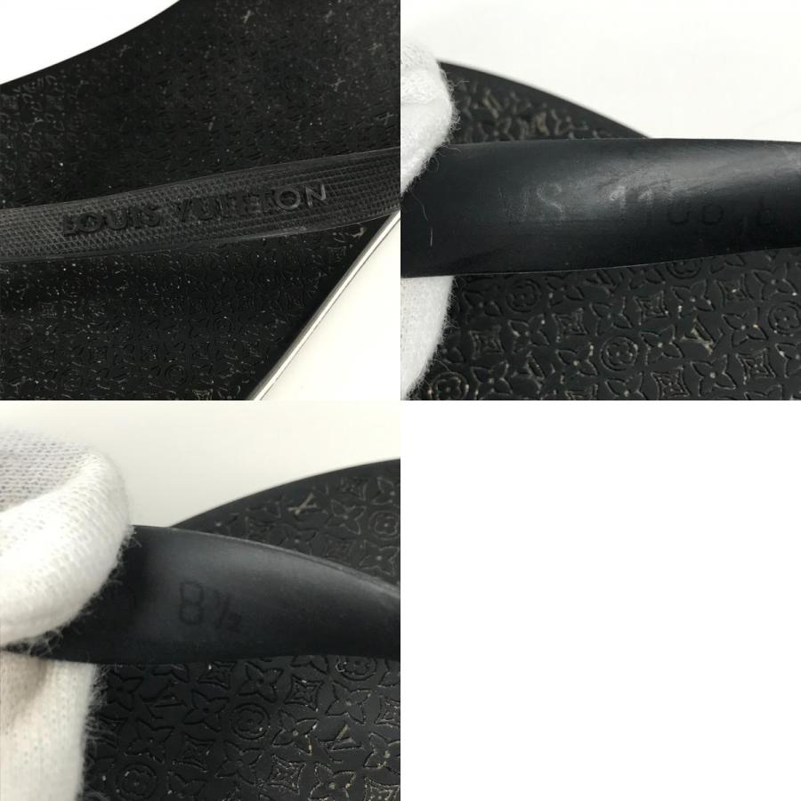 LOUIS VUITTON ルイヴィトン  ロゴ ビーチサンダル 靴 シューズ サンダル ブラック メンズ【中古】 | LOUIS VUITTON | 09