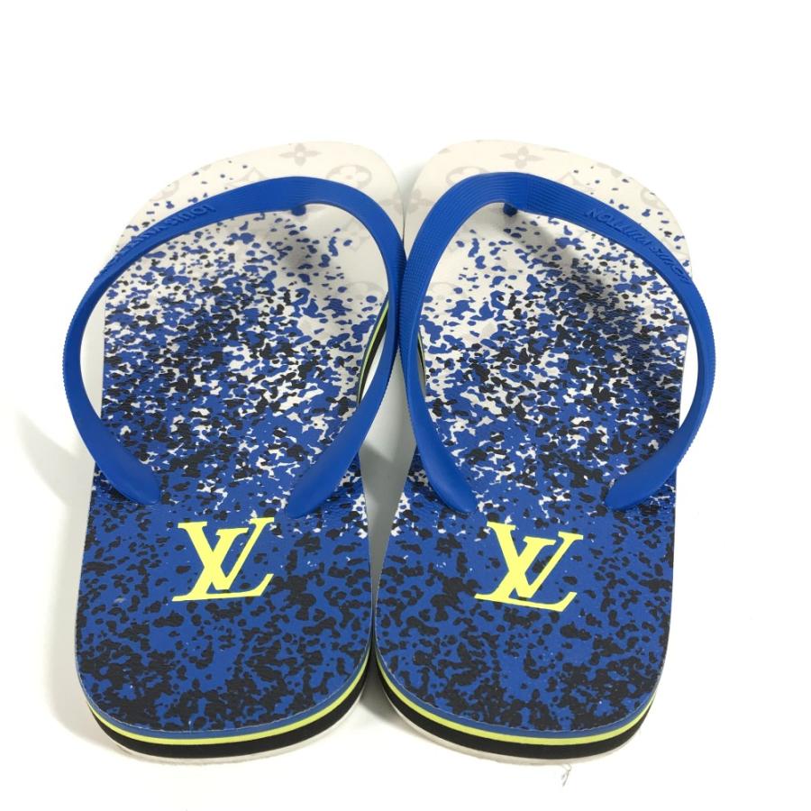 LOUIS VUITTON ルイヴィトン ロゴ ビーチサンダル 靴 シューズ サンダル ブルー メンズ【中古】 | LOUIS VUITTON | 02