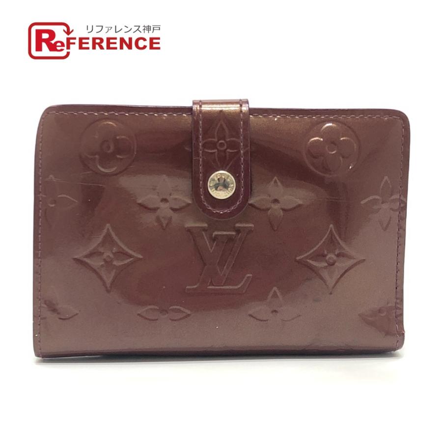 LOUIS VUITTON ルイヴィトン M91524 ポルトフォイユ・ヴィエノワ がま口 2つ折り財布 ルージュフォーヴィスト レッド レディース【中古】 | LOUIS VUITTON