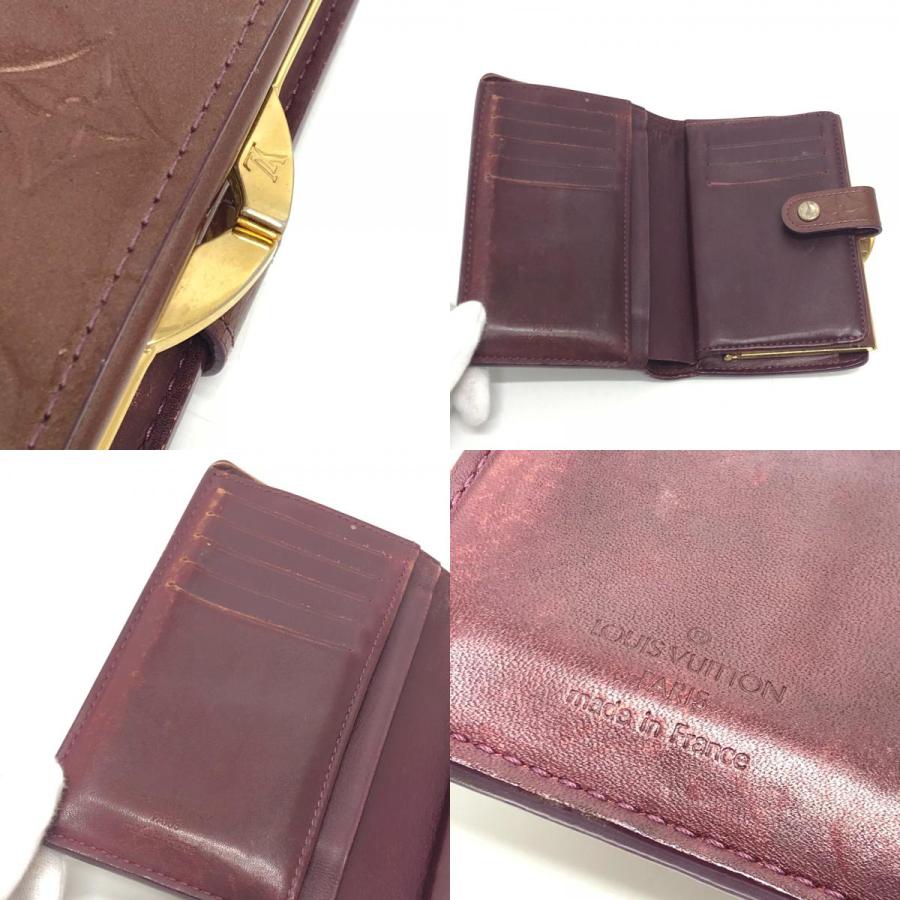 LOUIS VUITTON ルイヴィトン M91524 ポルトフォイユ・ヴィエノワ がま口 2つ折り財布 ルージュフォーヴィスト レッド レディース【中古】 | LOUIS VUITTON | 07