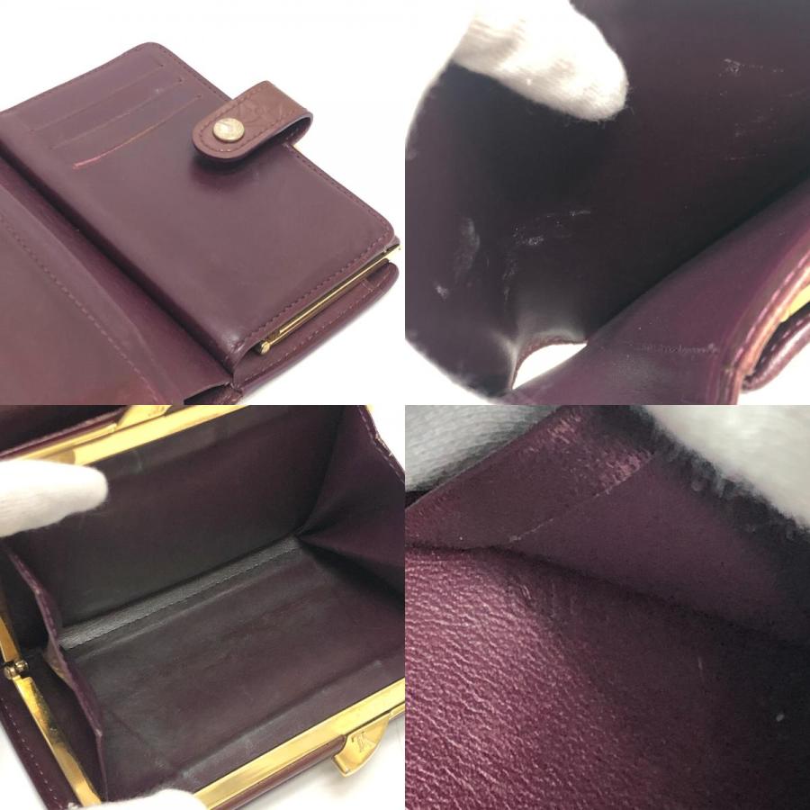 LOUIS VUITTON ルイヴィトン M91524 ポルトフォイユ・ヴィエノワ がま口 2つ折り財布 ルージュフォーヴィスト レッド レディース【中古】 | LOUIS VUITTON | 08