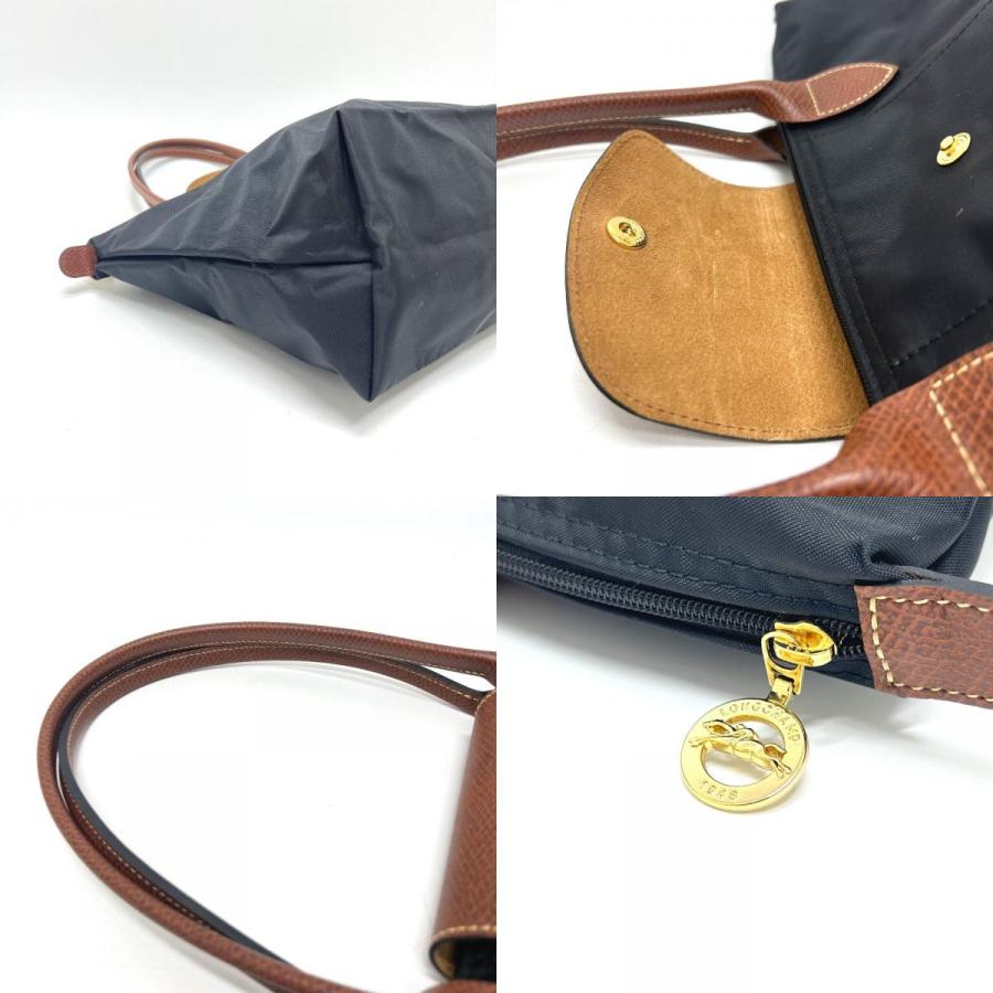 Longchamp ロンシャン ル プリアージュ Mサイズ 折り畳み カバン 肩掛け ショルダーバッグ トートバッグ ブラック レディース【中古】 | LONGCHAMP | 08