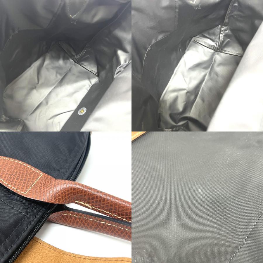 Longchamp ロンシャン ル プリアージュ Mサイズ 折り畳み カバン 肩掛け ショルダーバッグ トートバッグ ブラック レディース【中古】 | LONGCHAMP | 09