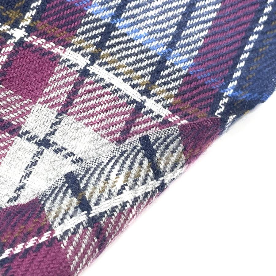 新品ロロピアーナLoro Pianaカシミア×絹マルチカラースカーフ茶×紫