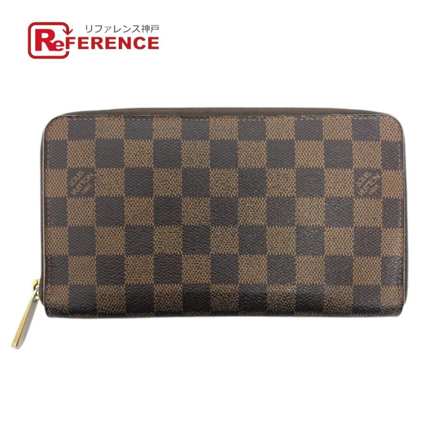 LOUIS VUITTON ルイヴィトン N60003 ジッピーオーガナイザー ラウンド 長財布  長財布 エベヌ ブラウン レディース【中古】 | LOUIS VUITTON