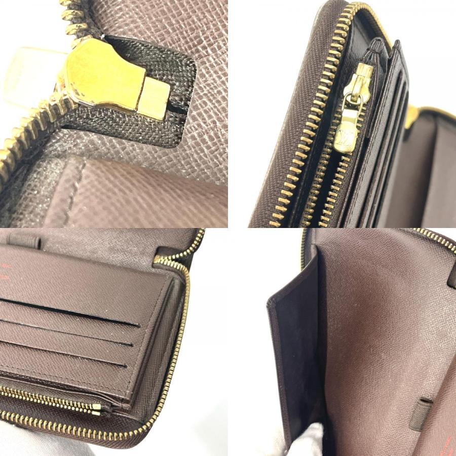 LOUIS VUITTON ルイヴィトン N60003 ジッピーオーガナイザー ラウンド 長財布  長財布 エベヌ ブラウン レディース【中古】 | LOUIS VUITTON | 08