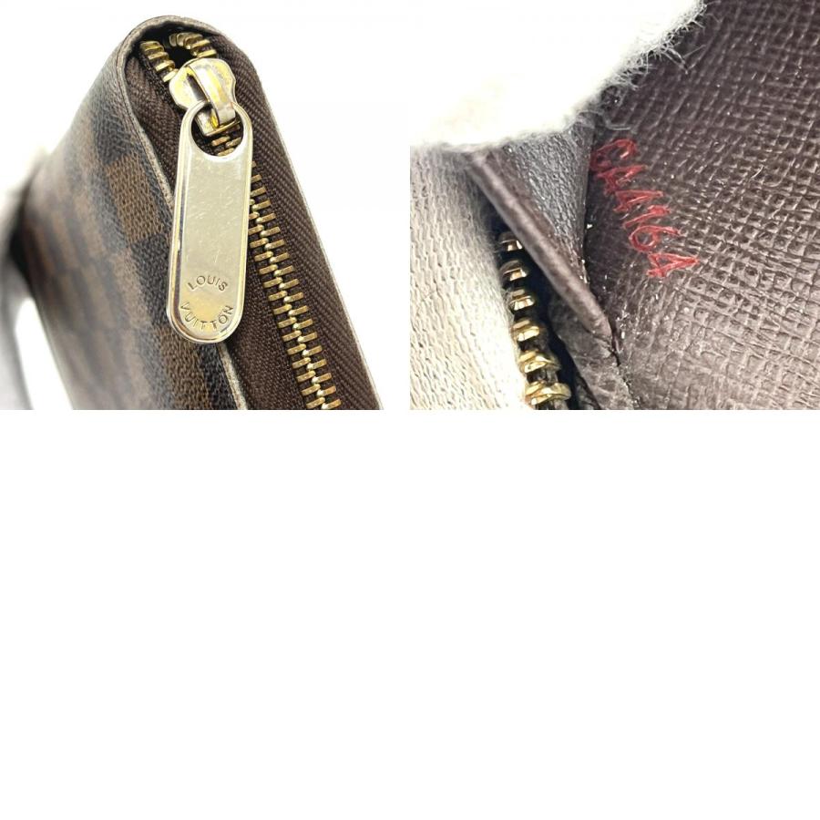 LOUIS VUITTON ルイヴィトン N60003 ジッピーオーガナイザー ラウンド 長財布  長財布 エベヌ ブラウン レディース【中古】 | LOUIS VUITTON | 09