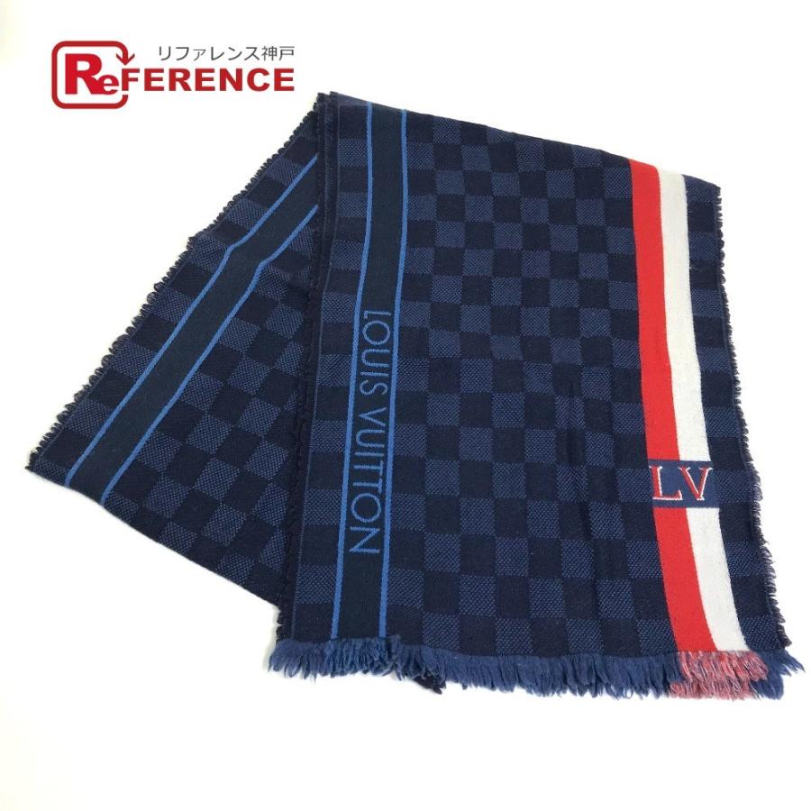 LOUIS VUITTON ルイヴィトン マフラー エシャルプ メサジェ ダミエ