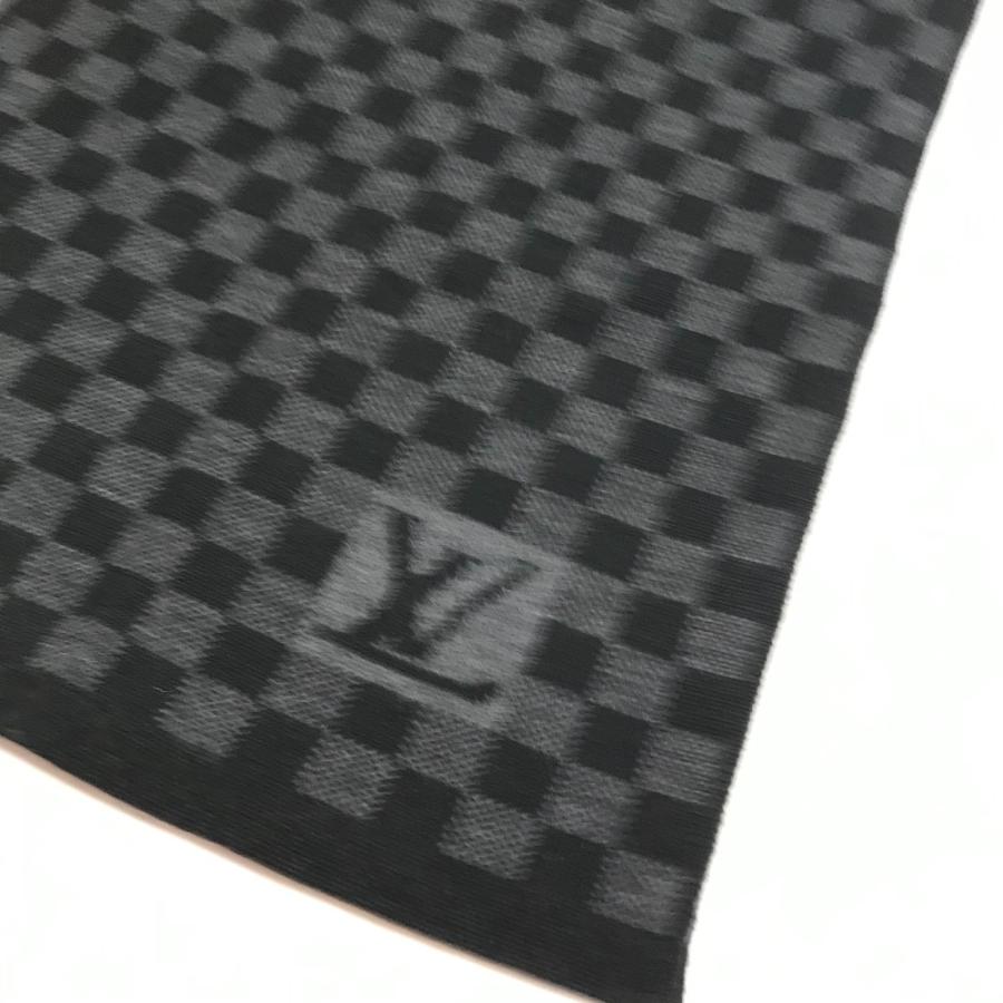 LOUIS VUITTON ルイヴィトン M74200 エシャルプ プティダミエ ダミエグラフィット マフラー ブラック メンズ【中古】 | LOUIS VUITTON | 01