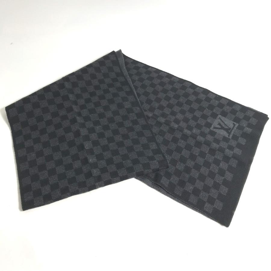 LOUIS VUITTON ルイヴィトン M74200 エシャルプ プティダミエ ダミエグラフィット マフラー ブラック メンズ【中古】 | LOUIS VUITTON | 02