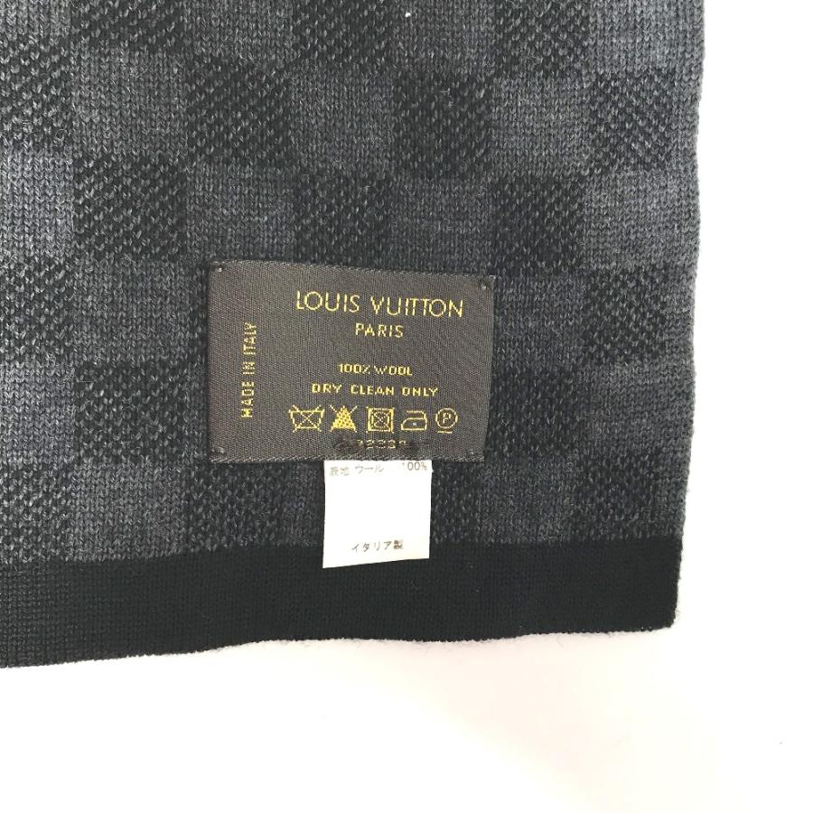 LOUIS VUITTON ルイヴィトン M74200 エシャルプ プティダミエ ダミエグラフィット マフラー ブラック メンズ【中古】 | LOUIS VUITTON | 03