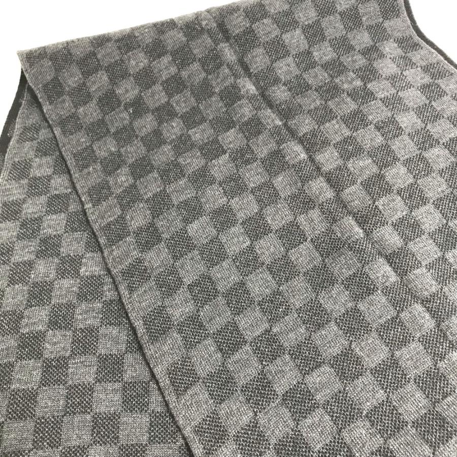LOUIS VUITTON ルイヴィトン M74200 エシャルプ プティダミエ ダミエグラフィット マフラー ブラック メンズ【中古】 | LOUIS VUITTON | 05