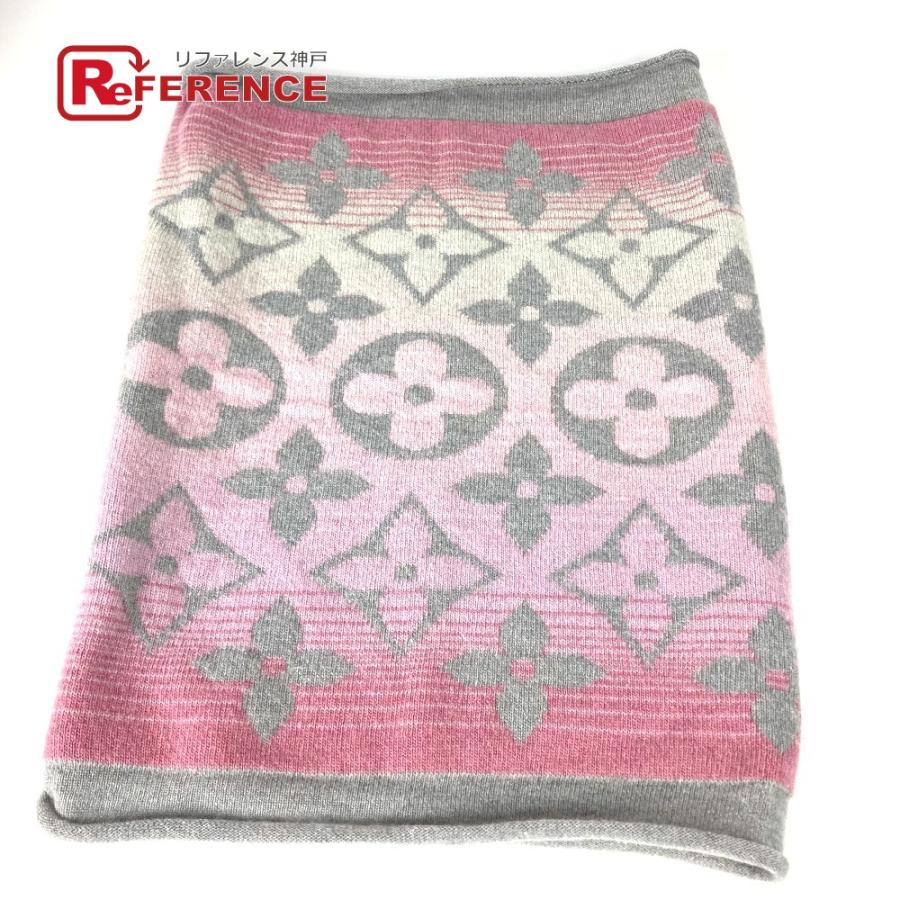 ルイ・ヴィトン ピンク ニットスヌードマフラー